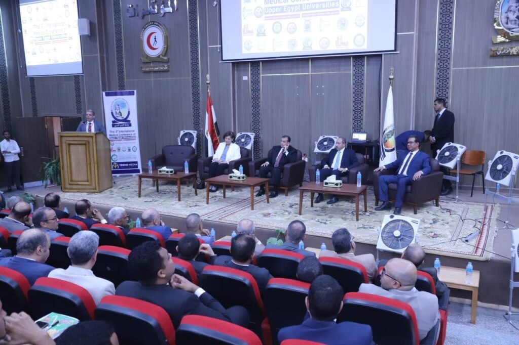انطلاق المؤتمر الطبي الدولي الرابع لجامعات صعيد مصر ‎(جامعة ميريت – جامعة جنوب الوادي – جامعة سوهاج – جامعة أسوان – جامعة الأقصر)
