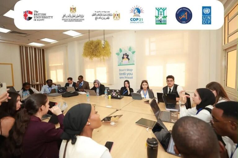 طالبة بـ “طب ميريت” تمثل مصر في البرنامج الدولي لمحاكاة مؤتمر المناخ COP31