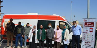 تنظيم حملة التبرع بالدم بالتعاون مع مديرية الشئون الصحيه بسوهاج 28 مارس 2022