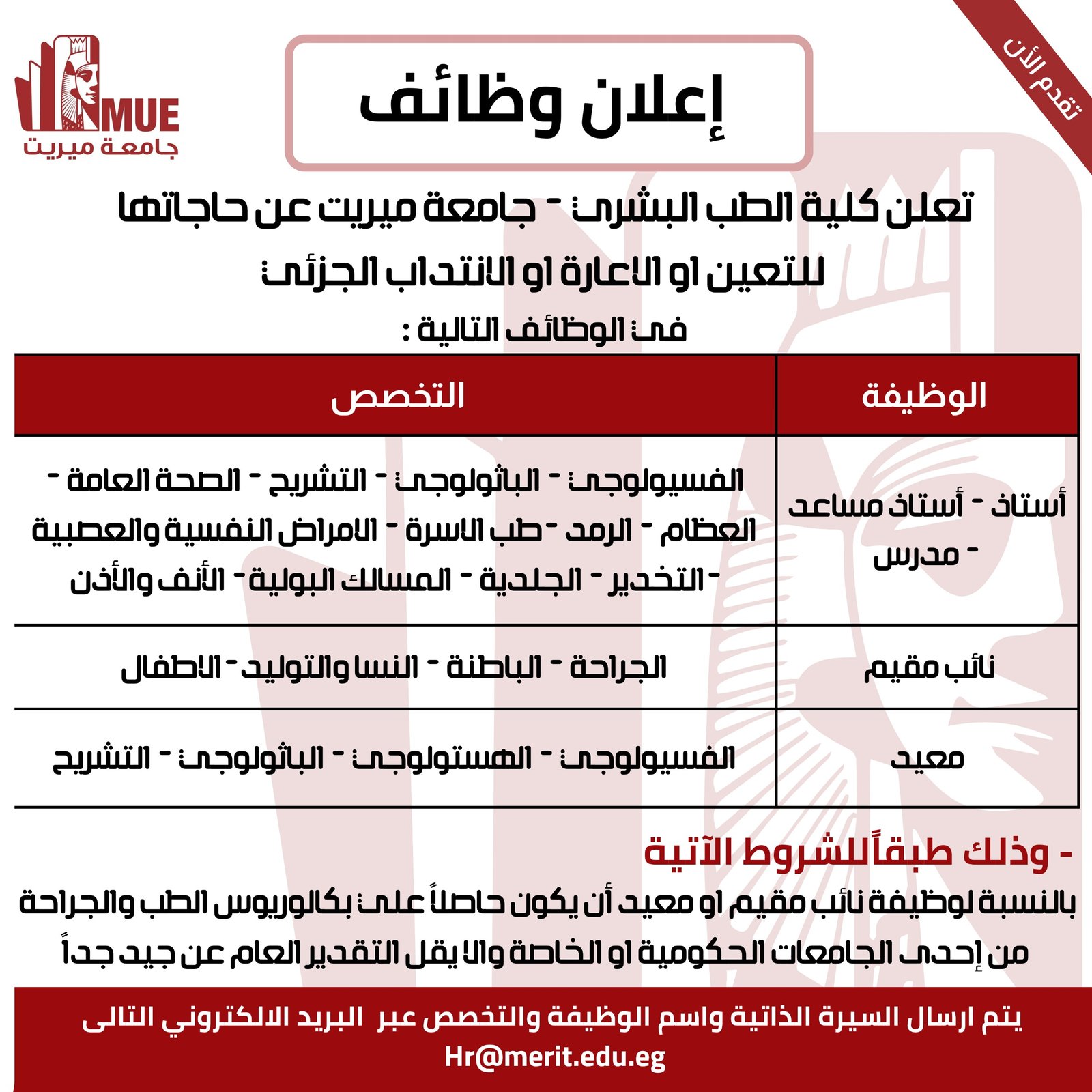 Read more about the article وظائف كلية الطب البشري